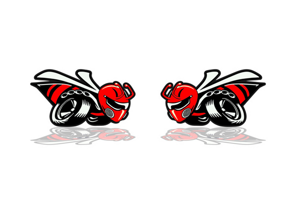 DODGE emblem for fenders with 1320 Scat Pack logo (type 3)