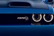 Dodge Illuminated LED Radiator Grille Emblems and Badges with 1320 Hellcat logo Dodge Led emblems decoinfabric