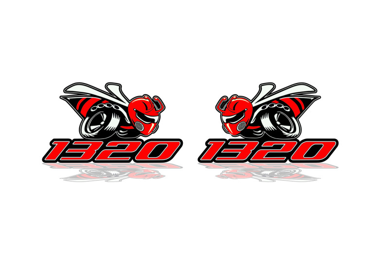 DODGE emblem for fenders with 1320 Scat Pack logo (type 4)