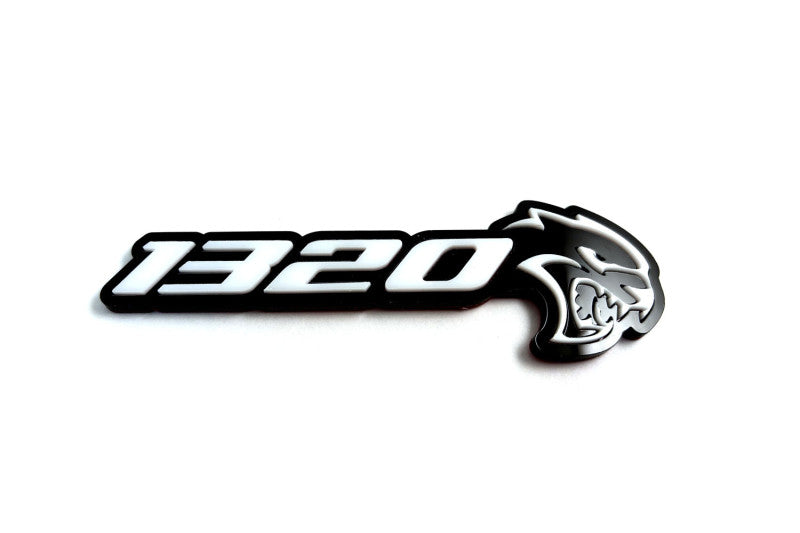 Dodge tailgate trunk rear emblem with 1320 Hellcat logo