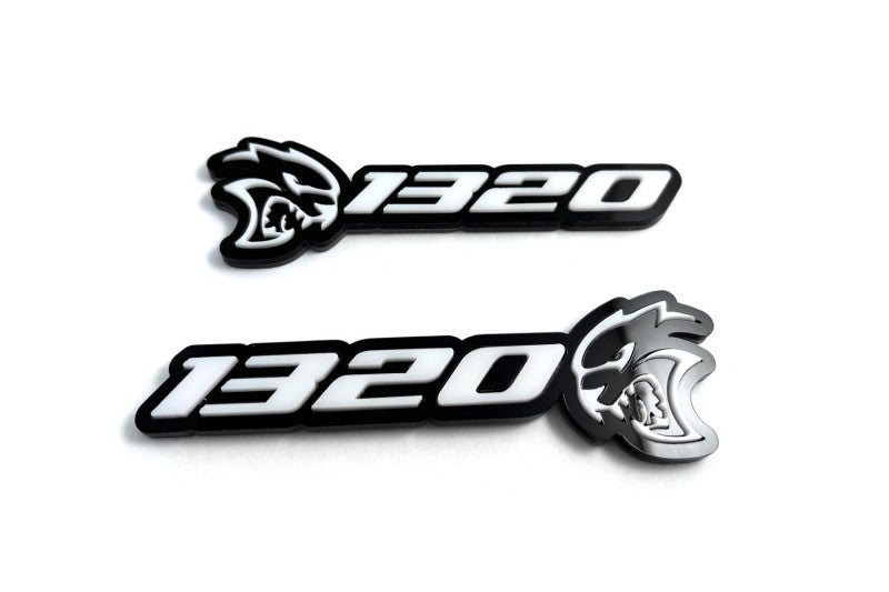 DODGE emblem for fenders with 1320 Hellcat logo Dodge emblems decoinfabric