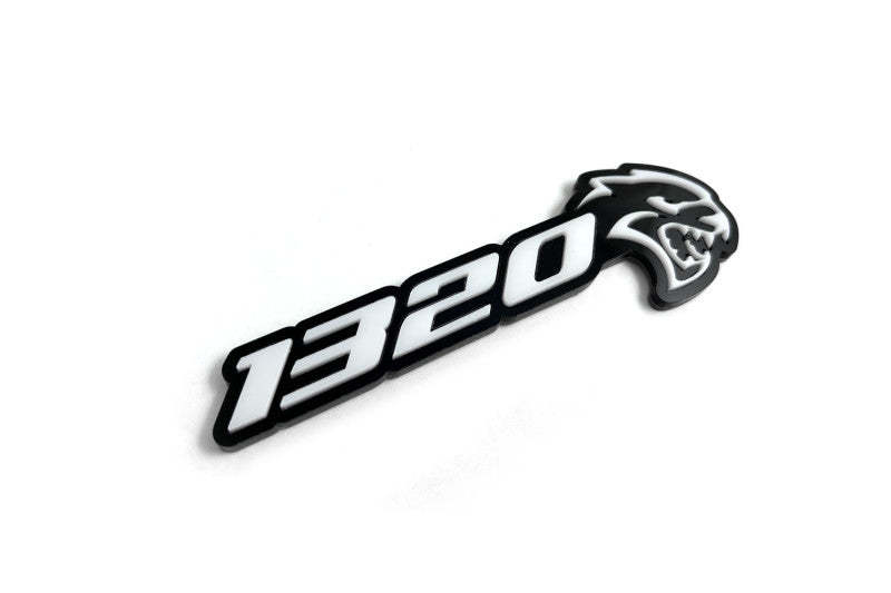 Dodge tailgate trunk rear emblem with 1320 Hellcat logo