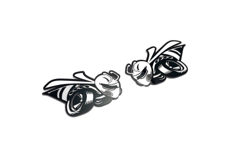Dodge emblem for fenders with 1320 Scat Pack logo (type 3) Dodge emblems decoinfabric
