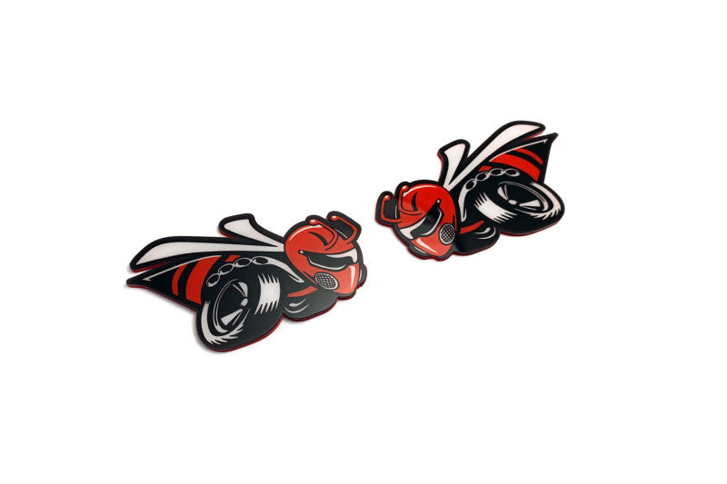 Dodge emblem for fenders with 1320 Scat Pack logo (type 3) Dodge emblems decoinfabric