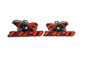 Dodge emblem for fenders with 1320 Scat Pack logo (type 4) Dodge emblems decoinfabric