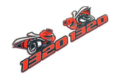 Dodge emblem for fenders with 1320 Scat Pack logo (type 4) Dodge emblems decoinfabric