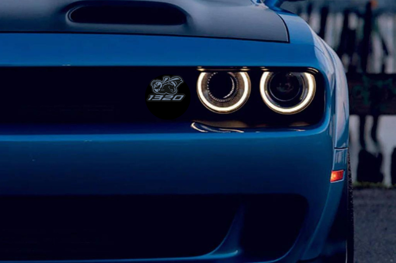 Emblème de calandre DODGE avec logo Hellcat