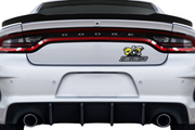 Dodge tailgate trunk rear emblem with 1320 Scat Pack logo Dodge emblems decoinfabric