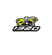 Dodge tailgate trunk rear emblem with 1320 Scat Pack logo Dodge emblems decoinfabric