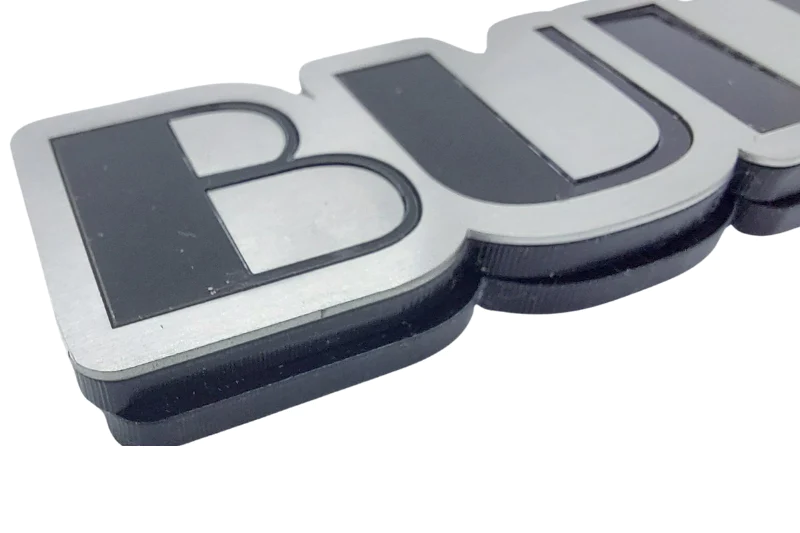 Ford Stainless Steel tailgate trunk rear emblem with Bullitt logo (type 3) Ford emblems decoinfabric