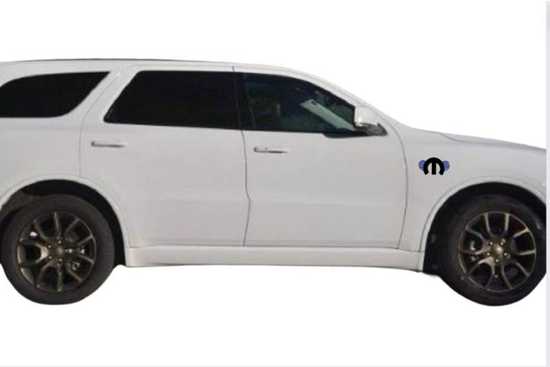 Chrysler emblem for fenders with MOPAR SKULL logo (Type 9)