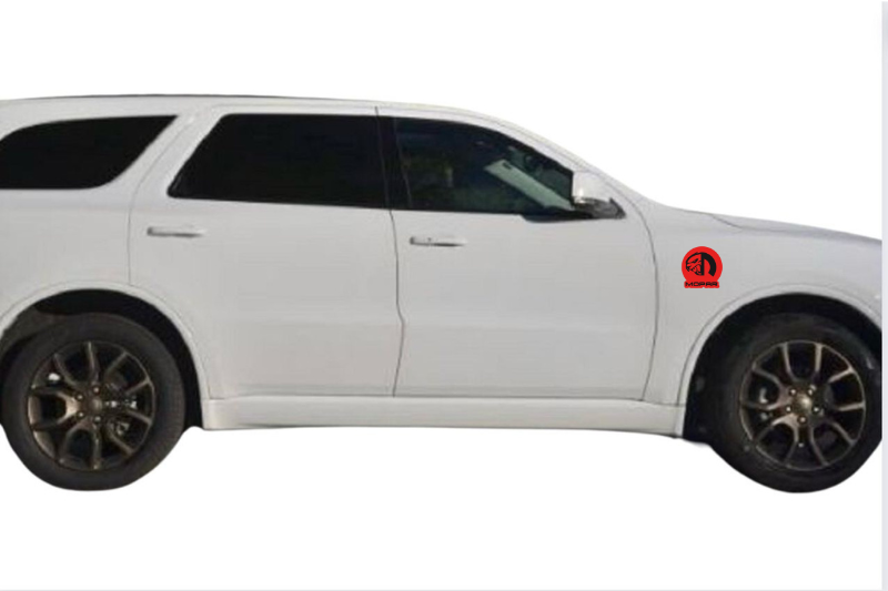 Chrysler emblem for fenders with Mopar Hellcat logo (Type 2) Chrysler emblems decoinfabric