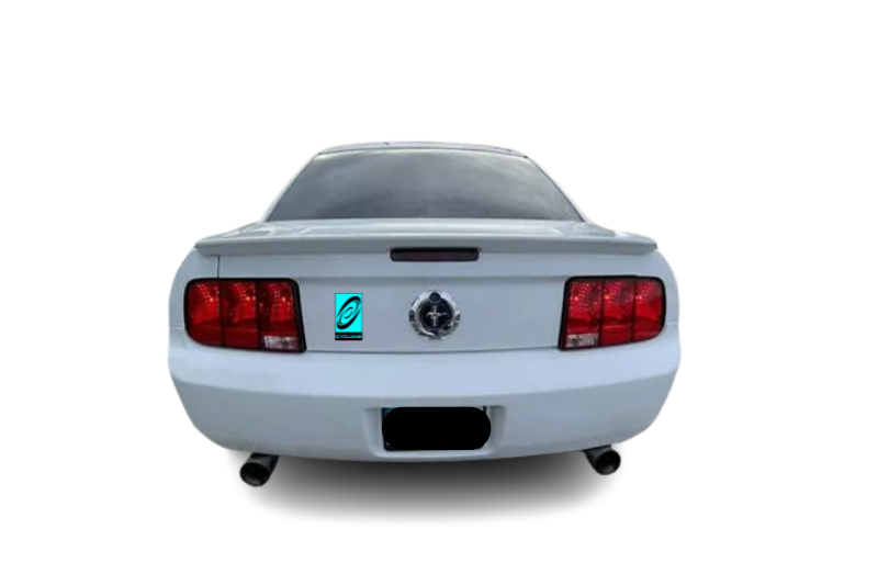 Ford Mustang tailgate trunk rear emblem with Cyclone logo (Type 2)