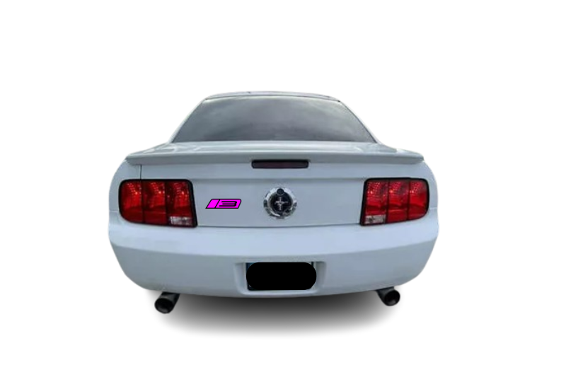 Ford Mustang Emblem & Badges set with Roush Stage 3 logo Ford emblems decoinfabric