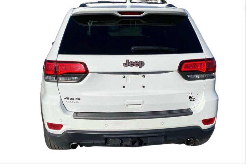 Jeep tailgate trunk rear emblem with Jeep Wave logo