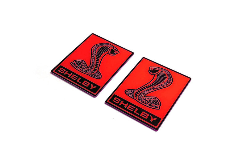 Ford Mustang emblem for fenders with Snake Shelby logo Ford emblems decoinfabric