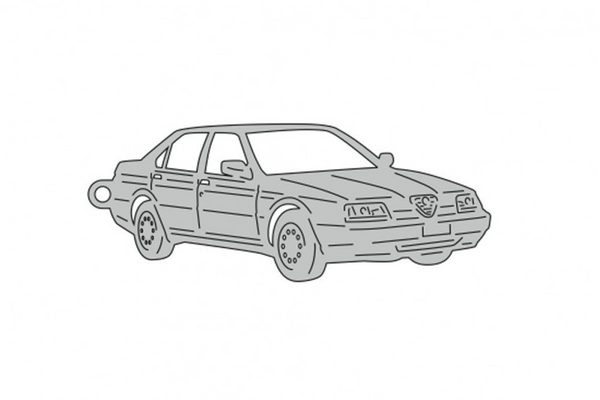 Car Keychain for Alfa Romeo 164 1987-1998 (type 3D)