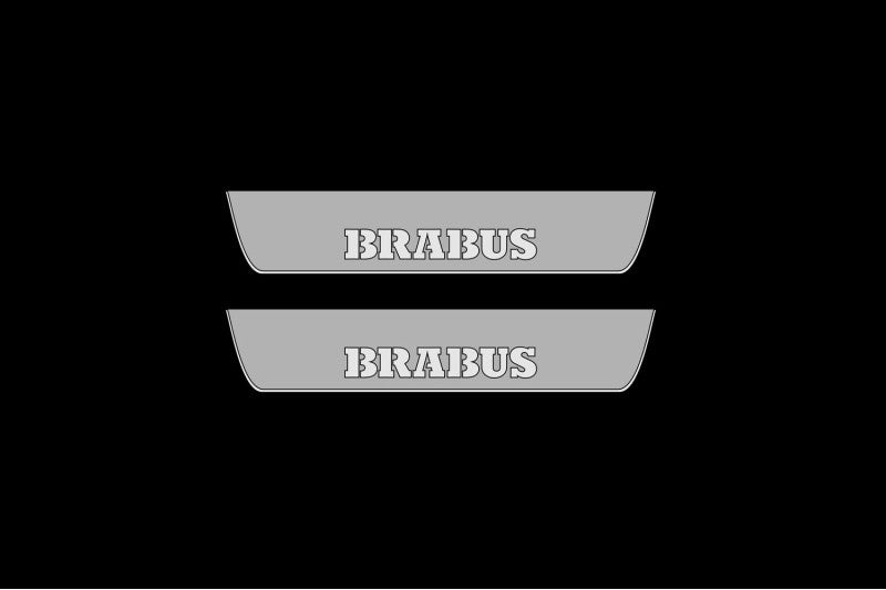 Mercedes GLE II W167 2019+ Car Door Sill With Logo Brabus Mercedes Led Door Sills opdesign
