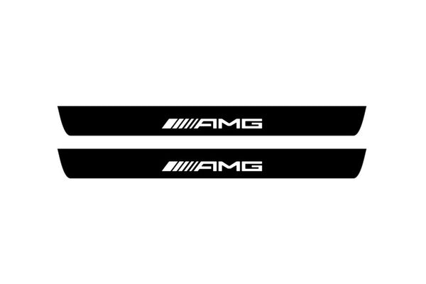 Mercedes ML W166 2011-2015 Led Door Sill Pro With Logo AMG (Premium Painting)