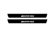Mercedes GL X166 2012-2015 Led Door Sill Pro With Logo AMG (Premium Painting) Mercedes Led Door Sills PRO opdesign
