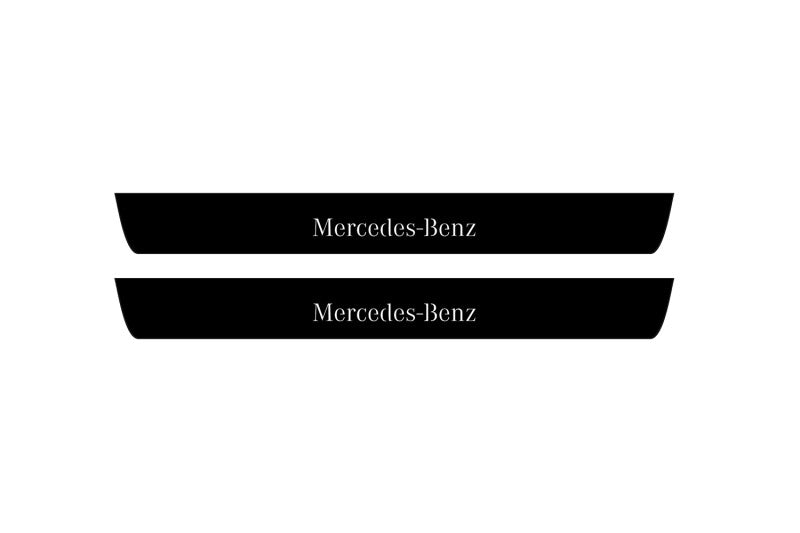 Mercedes GLS II 2019+ Led Door Sill Pro With Logo Mercedes-Benz (Premium Painting)