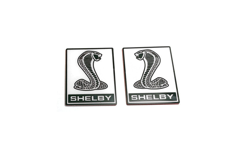 Ford Mustang emblem for fenders with Snake Shelby logo