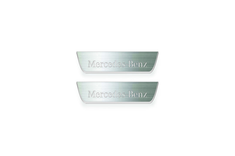 Mercedes B W246 2012-2018 LED Door Sills PRO With Mercedes-Benz Logo