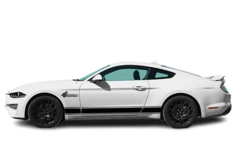 Ford Mustang emblem for fenders with Coyote logo (type 11) Ford emblems decoinfabric