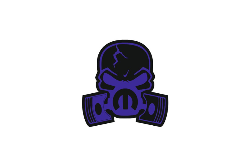 Chrysler Radiator grille emblem with Mopar Piston Gas Mask logo Chrysler emblems decoinfabric