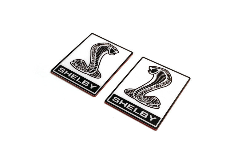 Ford Mustang emblem for fenders with Snake Shelby logo