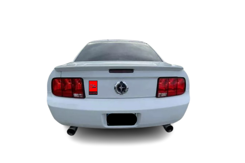 Ford Mustang tailgate trunk rear emblem with Coyote logo (type 12) Ford emblems decoinfabric