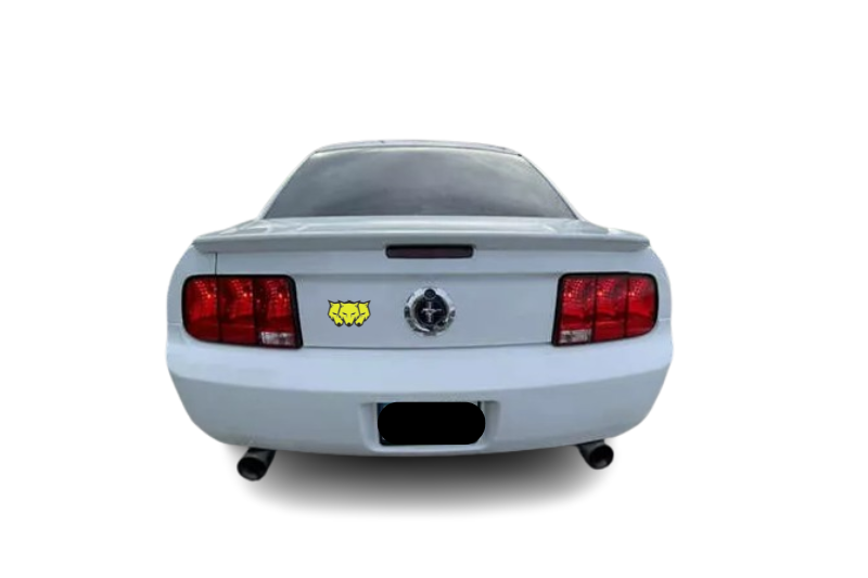 Ford Mustang tailgate trunk rear emblem with Coyote logo (type 13) Ford emblems decoinfabric