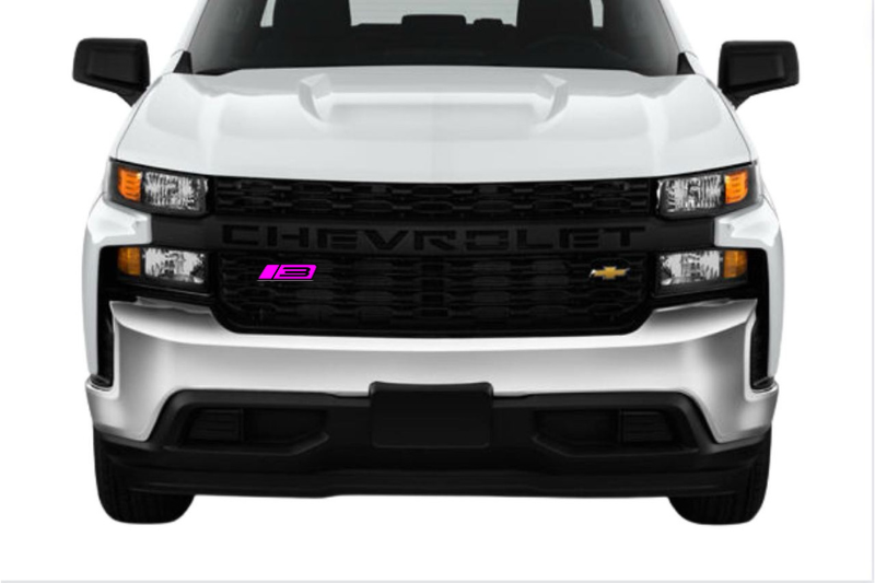 Chevrolet Radiator grille emblem with ROUSH Stage 3 logo Chevrolet emblems decoinfabric