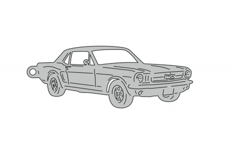 Car Keychain for Ford Mustang I 1964-1966 (type 3D) Keychains opdesign