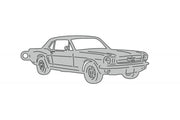 Car Keychain for Ford Mustang I 1964-1966 (type 3D) Keychains opdesign