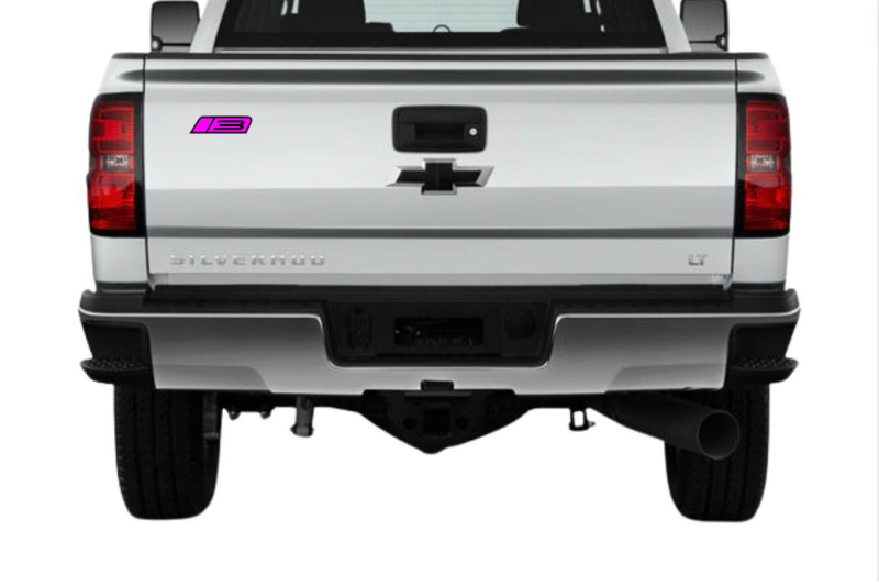 Chevrolet tailgate trunk rear emblem with ROUSH Stage 3 logo Chevrolet emblems decoinfabric