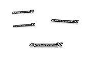 Mitsubishi Emblem & Badges set with Evolution X logo Mitsubishi emblems decoinfabric