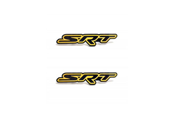 Dodge Emblem & Badge Set - Grille and Tailgate SRT logo (Type 2)