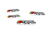 Toyota Emblem & Badges set with TRD Trail logo (Type 2) Toyota emblems decoinfabric