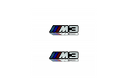 BMW Emblem & Badge Set - Grille and Tailgate M3 logo (type Carbon) BMW emblems decoinfabric