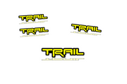 Toyota Emblem & Badges set with TRD Trail logo Toyota emblems decoinfabric