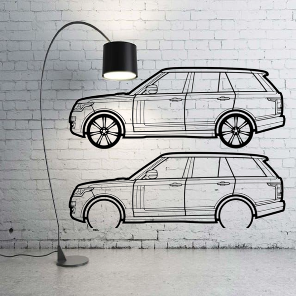 Metal Car Wall art Decor Range Rover IV 2012-2022 (type SIDE)