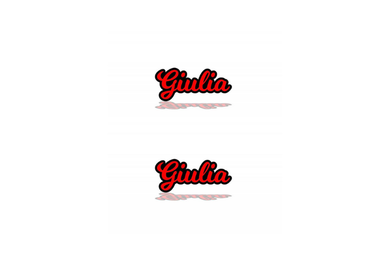 Alfa Romeo Emblem & Badge Set - Grille and Tailgate Giulia logo (Type 2)