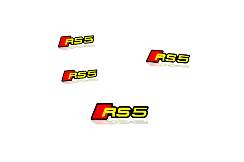 Audi Emblem & Badges set with RS5 logo