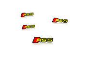 Audi Emblem & Badges set with RS5 logo Audi emblems decoinfabric
