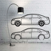 Metal Car Wall art Decor Toyota Camry V40 2006-2012 (type SIDE) Toyota Wall Art Decoin Fabric