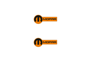 Dodge Emblem & Badge Set - Grille and Tailgate Mopar logo (Type 18) Dodge emblems decoinfabric ORANGE