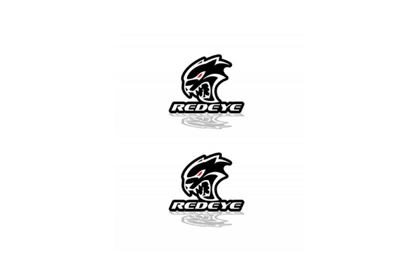 Dodge Emblem & Badge Set - Grille and Tailgate Hellcat + Redeye logo