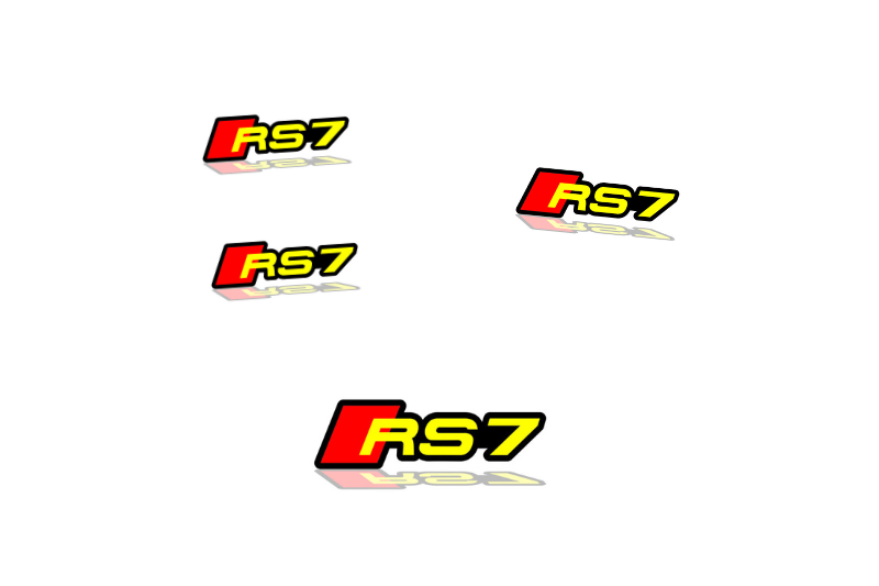 Audi Emblem & Badges set with RS7 logo