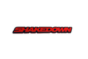 Dodge Challenger trunk rear emblem between tail lights with Shakedown logo Dodge emblems decoinfabric